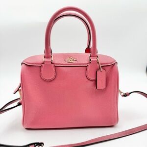 Coach Mini Bennett Satchel/Crossbody Bag in Salmon Pink NWT
